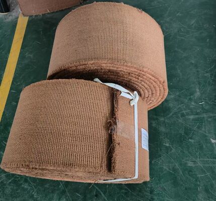 6100 BGO Brass Wire Reinforced Non-Asbestos Woven Brake Lining with 200℃ Heat Resistance and 5-35mm Thickness